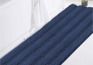 Blue Bathroom Rugs Amazon Non-slip Bath Rug Runner Extra Long Bathroom Rug 47″x 17″ Blue Bathroom Rugs Runner Non Slip Shaggy Bath Mat Runner Extra soft and Absorbent Thick …