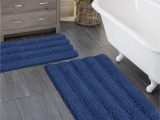 Blue Bathroom Rugs Amazon Zebrux Blue Bathroom Rugs, Bath Mats for Bathroom Extra soft and Absorbent – Striped Bath Rugs Set for Indoor/kitchen