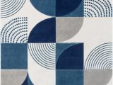 Blue Black and Grey Rug Margot Geometric Blue Gray Black area Rug