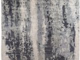 Blue Black Gray area Rug Exquisite Rugs Abstract Expressions Hand Knotted 3337 Blue Gray area Rug