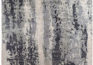 Blue Black Gray area Rug Exquisite Rugs Abstract Expressions Hand Knotted 3337 Blue Gray area Rug