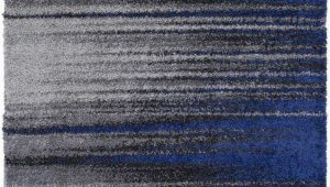 Blue Black Gray area Rug Handcraft Rugs – Shed Free Shaggy area Rugs Contemporary