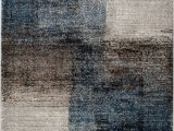 Blue Black Gray area Rug Jayesh Abstract Blue Black Beige area Rug