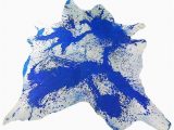 Blue Cow Skin Rug Pin On Cowhide Rugs