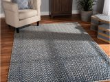 Blue Farmhouse area Rug Malloy Modern Farmhouse Blue Handwoven Wool area Rug