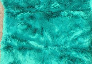Blue Faux Sheepskin Rug area Rugs&seat sofa Cover with Turquoise Faux Sheepskin for Livingroom