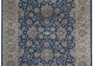 Blue Gold area Rug E Of A Kind King Hand Knotted Blue Gold 9 2" X 11 10" Wool area Rug