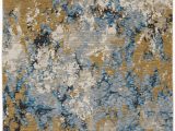 Blue Gold area Rug oriental Weavers Evolution 980a area Rugs