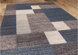 Blue Gray and Brown area Rug Brighouse Geometric Blue Gray area Rug