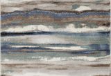 Blue Gray and Brown area Rug Jayesh Abstract Blue Brown area Rug