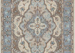 Blue Gray and Tan area Rug Amazon Rizzy Home Valintino Collection Wool area Rug 5