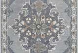 Blue Gray and Taupe area Rug Rizzy Home Resonant Collection Wool area Rug 8 X 10 Gray Light Gray Dark Beige Blue Gray Central Medallion