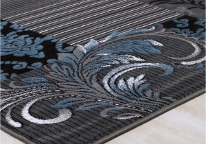 Blue Gray Black Rug Blue Gray Silver Black Abstract area Rug Modernpatchwork Pattern …