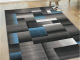 Blue Gray Black Rug Blue/grey/silver/black/abstract area Rug Modern Contemporary …