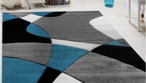 Blue Gray Black Rug Chaya Flatweave Turquoise/grey/black Rug Moderne Teppiche …