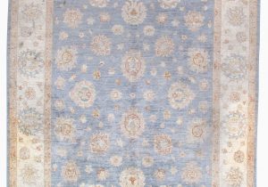 Blue Gray Brown area Rug Cedrick Hand Knotted Wool Blue Brown area Rug