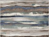 Blue Gray Brown area Rug Jayesh Abstract Blue Brown area Rug