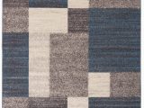 Blue Gray Brown Rug Brighouse Geometric Blue Gray area Rug