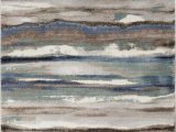 Blue Gray Brown Rug Jayesh Abstract Blue Brown area Rug