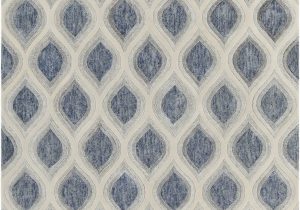 Blue Gray White area Rugs Clara Collection Hand Tufted area Rug In Blue Grey & White