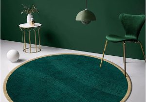 Blue Green Round Rug Modern Round Rug – Blended Fabrics – Blue – Green From Apollo Box