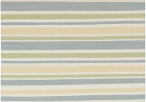 Blue Green Striped Rug Diva at Home 8 X 11 Pastel Striped Blue White Yellow and