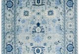 Blue Green Wool Rug Luxe Tribal Heriz Transitional Blue Green Wool Rug