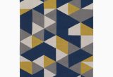 Blue Grey and Yellow Rug Joan Joan-6087 Navy Blue/yellow/gray Contemporary Rug In 2022 …