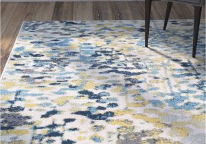 Blue Grey and Yellow Rug Ladson Yellow/blue area Rug Blue Grey Rug, Grey Bedroom with Pop …