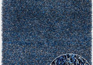 Blue Grey Shaggy Rug Zara Zar Blue Grey by Chandra Rugs