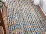 Blue Jean Rugs for Sale Denim Jeans with Jute Handmade Braided Rugs Runner for Bedside Hallway or Kitchen Avioni Premium Collection 56×140 Cm