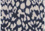 Blue Leopard Print Rug A Contemporary Take On Animal Print This Dark Navy Wool and