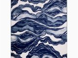 Blue Marble area Rug Madison Collection – 2×3 Marble Ivory/blue Modern area Rug …