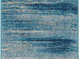 Blue Ombre Rug 8×10 Well Woven Layla Stripes Blue Tribal area Rug 20×31 20" X 31" Mat soft Plush Faded Abstract Modern Carpet