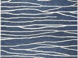 Blue Outdoor Rug 9×12 Rizzy Home Idyllic Collection Wool area Rug 9 X 12 Navy Gray Rust Blue Lines