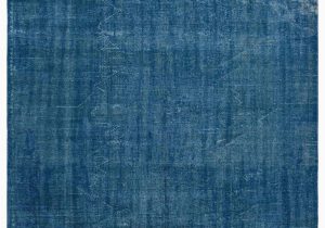 Blue Overdyed area Rug Blue Over Dyed Turkish Vintage Rug 6 X 8 9" 72 In X 105 In