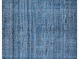 Blue Overdyed area Rug Blue Over Dyed Turkish Vintage Rug 6 X 9 8" 72 In X 116