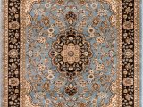 Blue Persian area Rug Noble Medallion Light Blue Persian Floral oriental formal Traditional area Rug