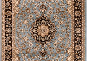 Blue Persian area Rug Noble Medallion Light Blue Persian Floral oriental formal Traditional area Rug