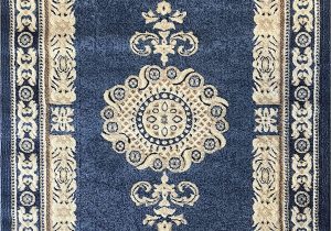 Blue Persian area Rug Traditional Persian area Rug Light Blue Beige & Ivory Carpet King Design 121 4 Feet X 5 Feet 3 Inch