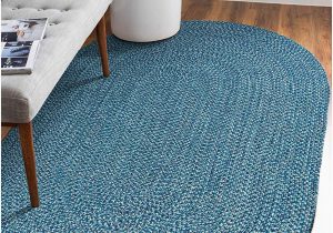 Blue Ridge Braided Rugs De All Azure Braided Oval Indoor Outdoor area Rugs 4 X6 Oval Blue