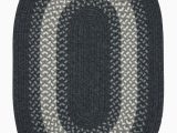 Blue Ridge Braided Rugs Serafin Geometric Wool Charcoal area Rug