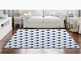 Blue Rug for Boys Room Blue and White Rugs Abstract area Rug Blue and White – Etsy.de