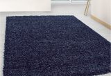 Blue Shaggy Rug for Sale Long Pile High Pile Living Room Shaggy Carpet Pile Height 3cm Plain Navy