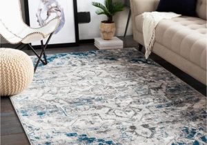 Blue Square area Rugs Mark&day area Rugs, 5×5 Angelo Transitional Ivory/blue Square area Rug, Beige / White Carpet for Living Room, Bedroom or Kitchen (5’3″ Square)
