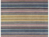 Blue Striped Wool Rug Pimlico Fine Stripe Runner Blue Sku