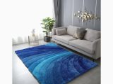 Blue Swirl area Rug Amazing Rugs 3d Shaggy 8 X 11 Two tone Blue Swirl Indoor solid …