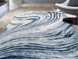 Blue Swirl area Rug Amazon.com: Rugshop Modern Abstract Swirl area Rug 5′ X 7′ Blue …