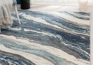 Blue Swirl area Rug Luxe Weavers Rug â Art Deco Living Room Carpet with Marble Swirl â Persian area Rugs for Modern Home DÃ©cor, soft Luxury Rug, Stain-resistant, Medium …