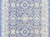 Blue Transitional area Rugs Reva Transitional Blue Gray Indoor Outdoor area Rug
